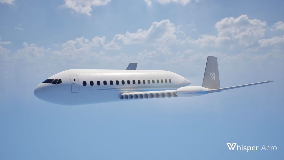 Whisper Aero Unveils 100-Seat Electric Jetliner Concept, Eyes NASA ...