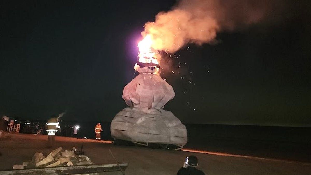 Port Clinton's Burning Snowman Fest Ignites Winter Farewell Amidst