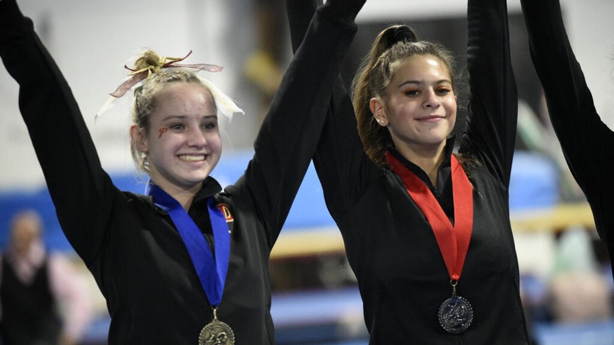 Hockinson High's Celia Racanelli Makes History as District Gymnastics