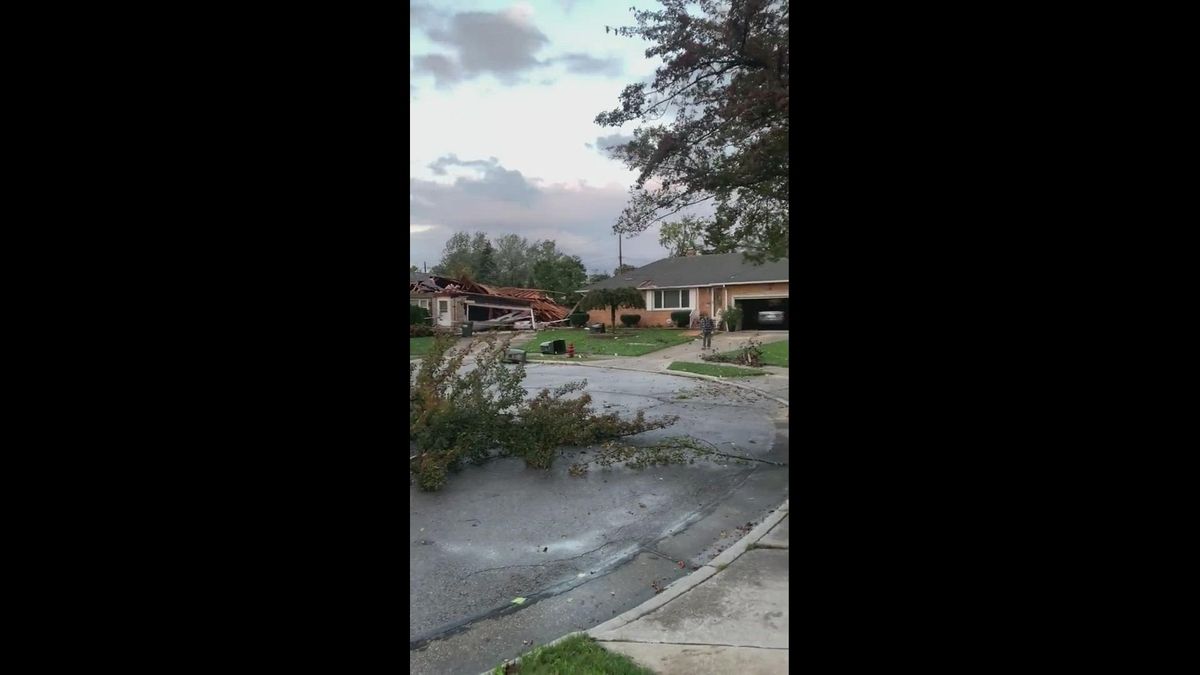 Tornado Devastation at Lake Hudson, Ohio Granville's Summer Haven Damaged