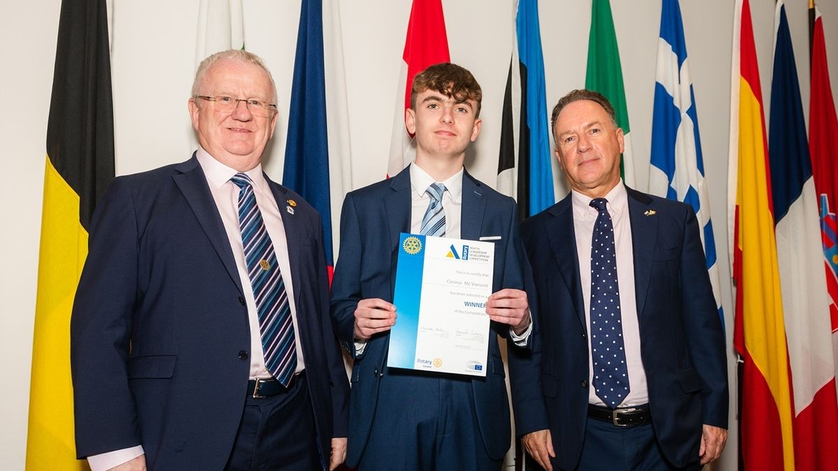 Drumaness Teen Wins Prestigious Rotary Youth Leadership Award in Dublin