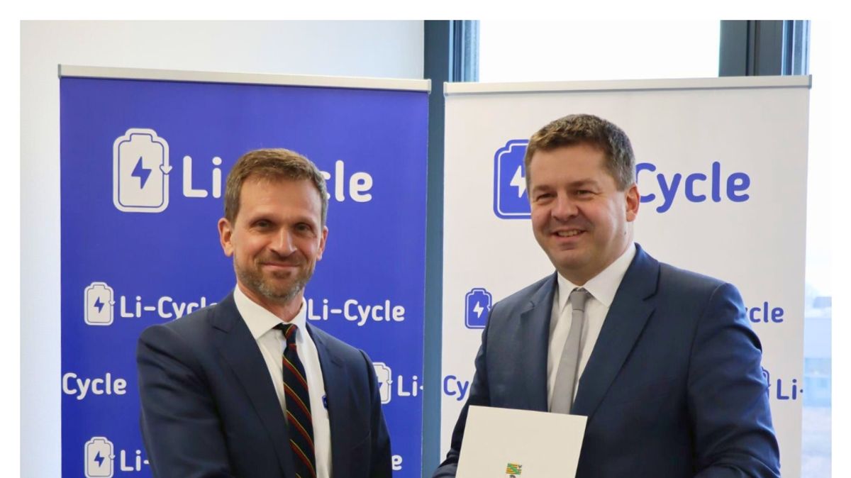 Li-Cycle Deutschland stärkt Batterierecyclingkapazitäten mit 6,4 Millionen Euro Zuschuss aus Sachsen-Anhalt