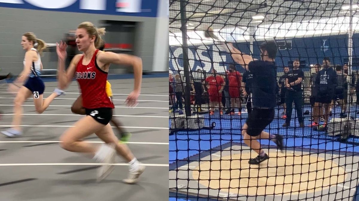 North Scott Triumphs at St. Ambrose Indoor Classic, Skarich and Wiggins