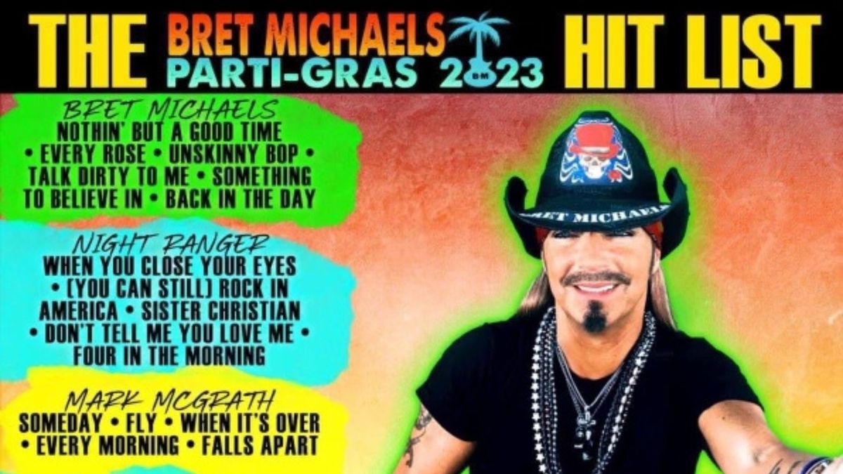 Bret Michaels' PartiGras 2024 Tour A StarStudded Musical Extravaganza