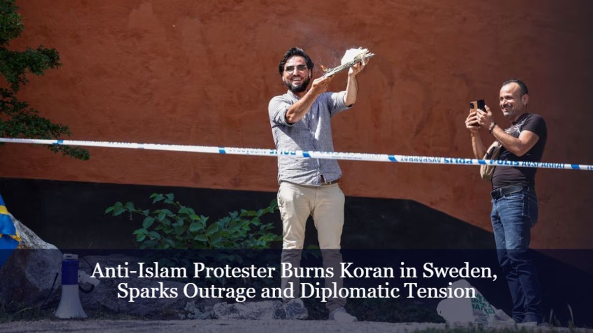 Anti-Islam Protester Burns Koran In Sweden, Sparks Outrage And ...