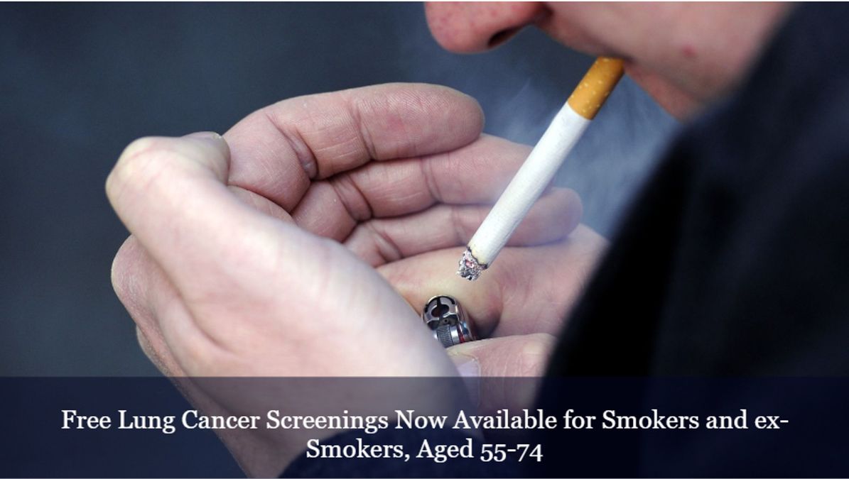 Free Lung Cancer Screenings Now Available for Smokers and exSmokers, Aged 5574