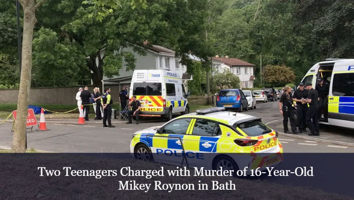 Two Teenagers Charged With Murder Of 16-year-old Mikey Roynon In Bath