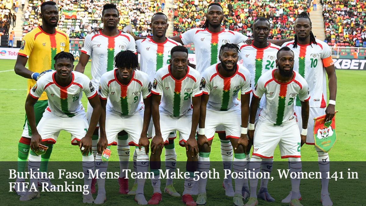 Burkina Faso Mens Team Make 50th Position, Women 141 in FIFA Ranking