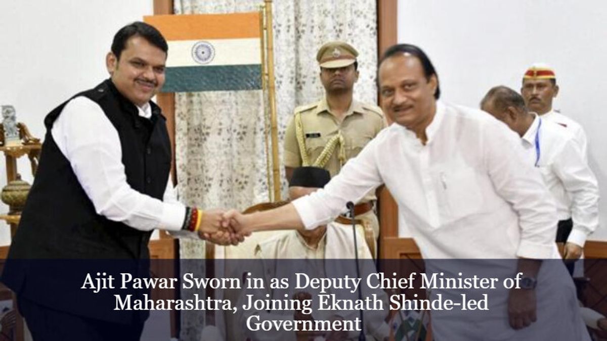 Ajit Pawar Sworn In As Deputy Chief Minister Of Maharashtra, Joining ...