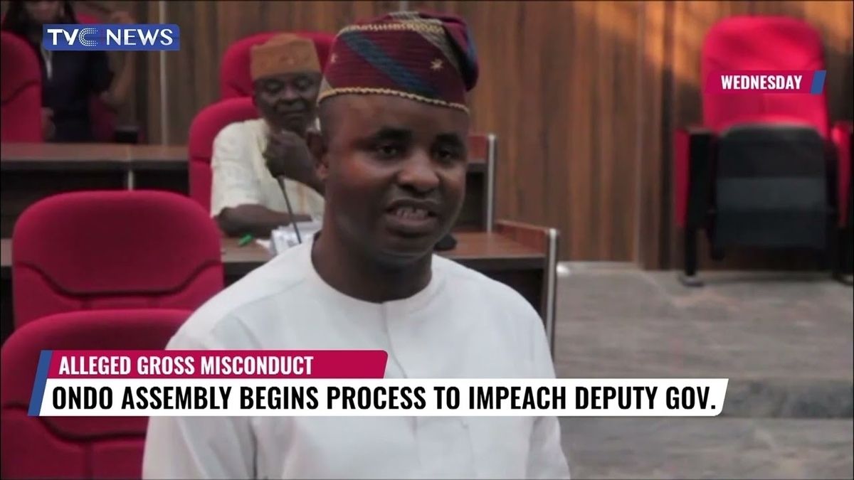 Ondo Deputy Governor Turns To Court Amidst Impeachment Saga: Alleges ...