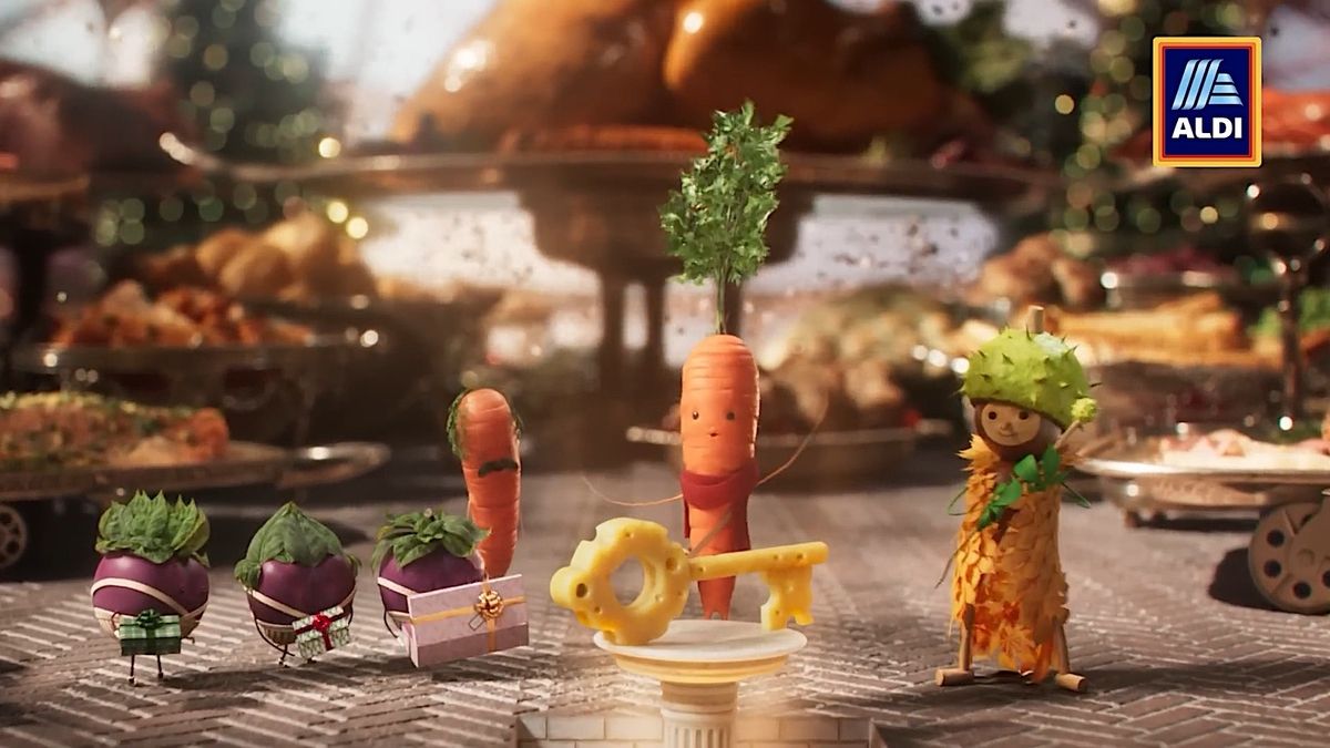 Kevin the Carrot Returns in Aldi's Willy WonkaInspired Christmas Advert