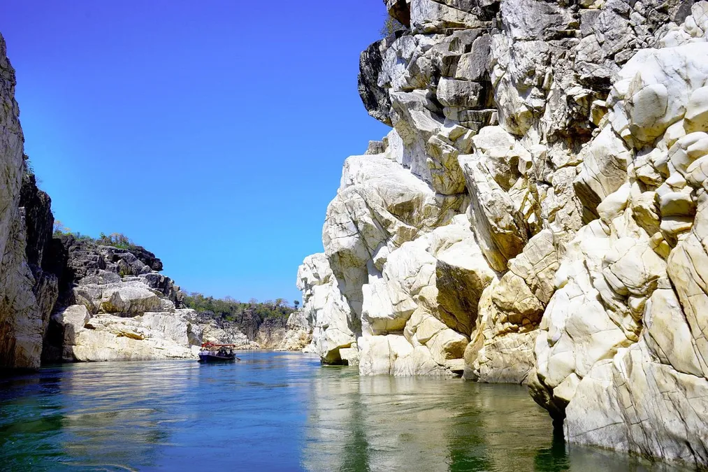 Bhedaghat's Marble Rocks that turn magical under moonlight