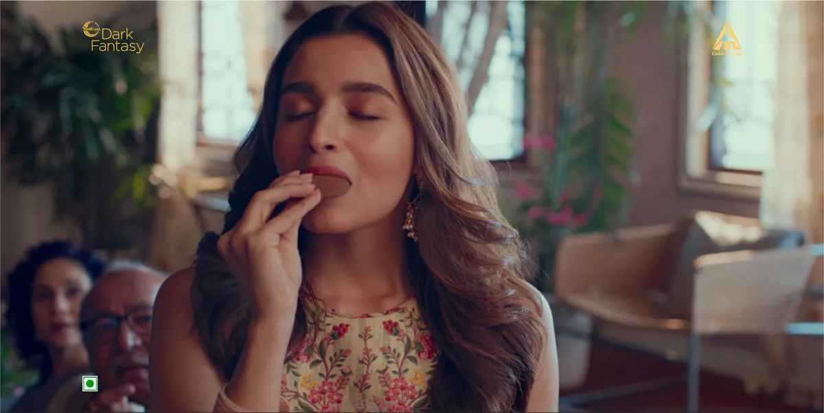 Alia Bhatt rejoices the New Meetha Sunfeast Dark Fantasy