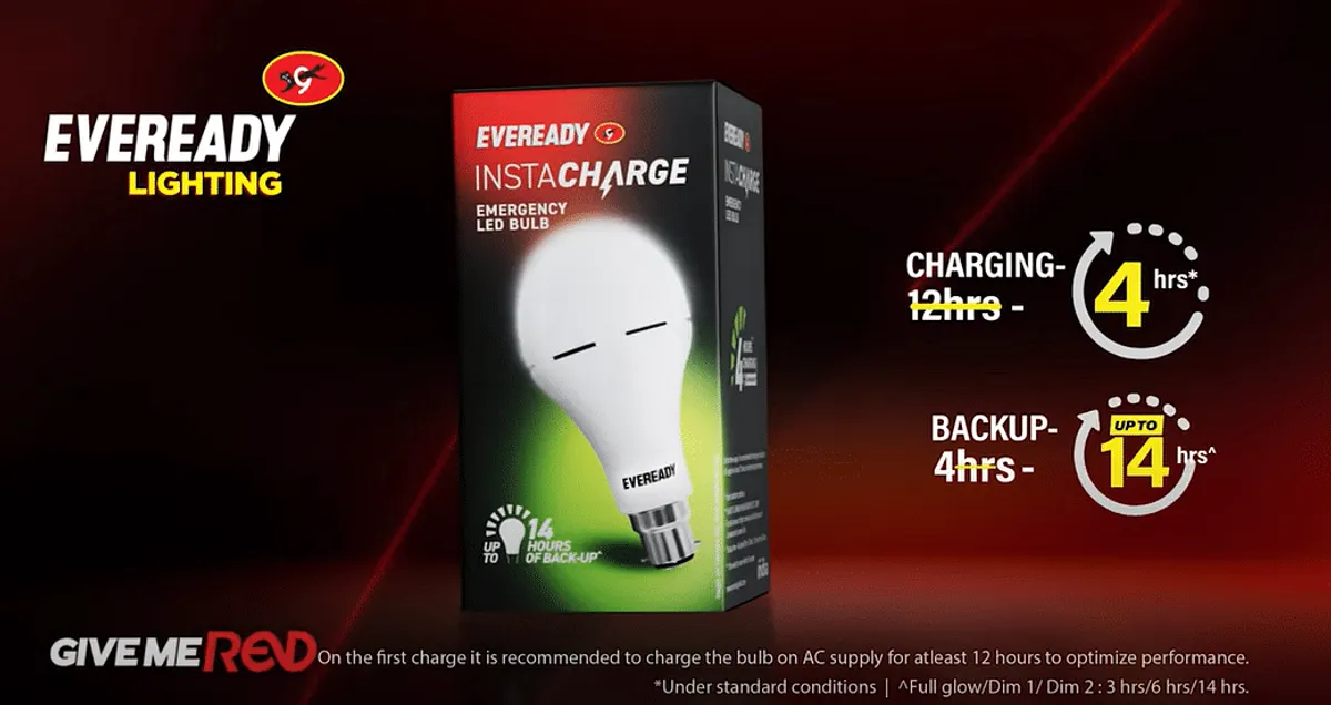Eveready charger light outlet