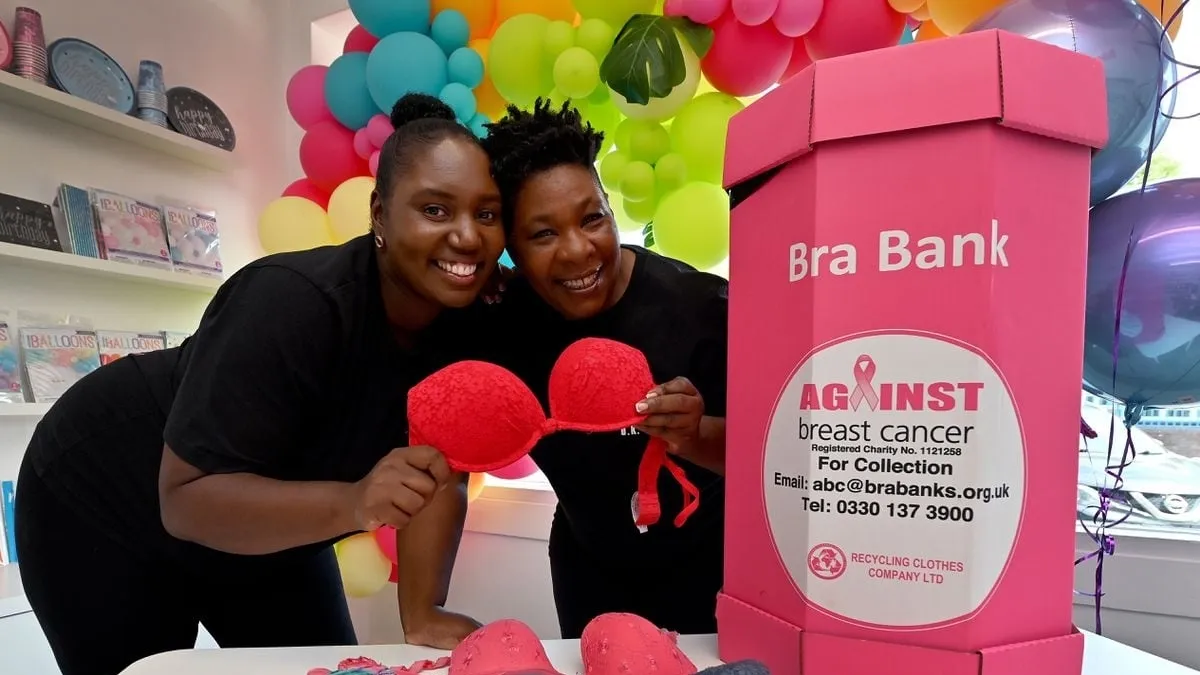 Jazzi P Champions Breast Cancer Fight with Unique Bra Donation