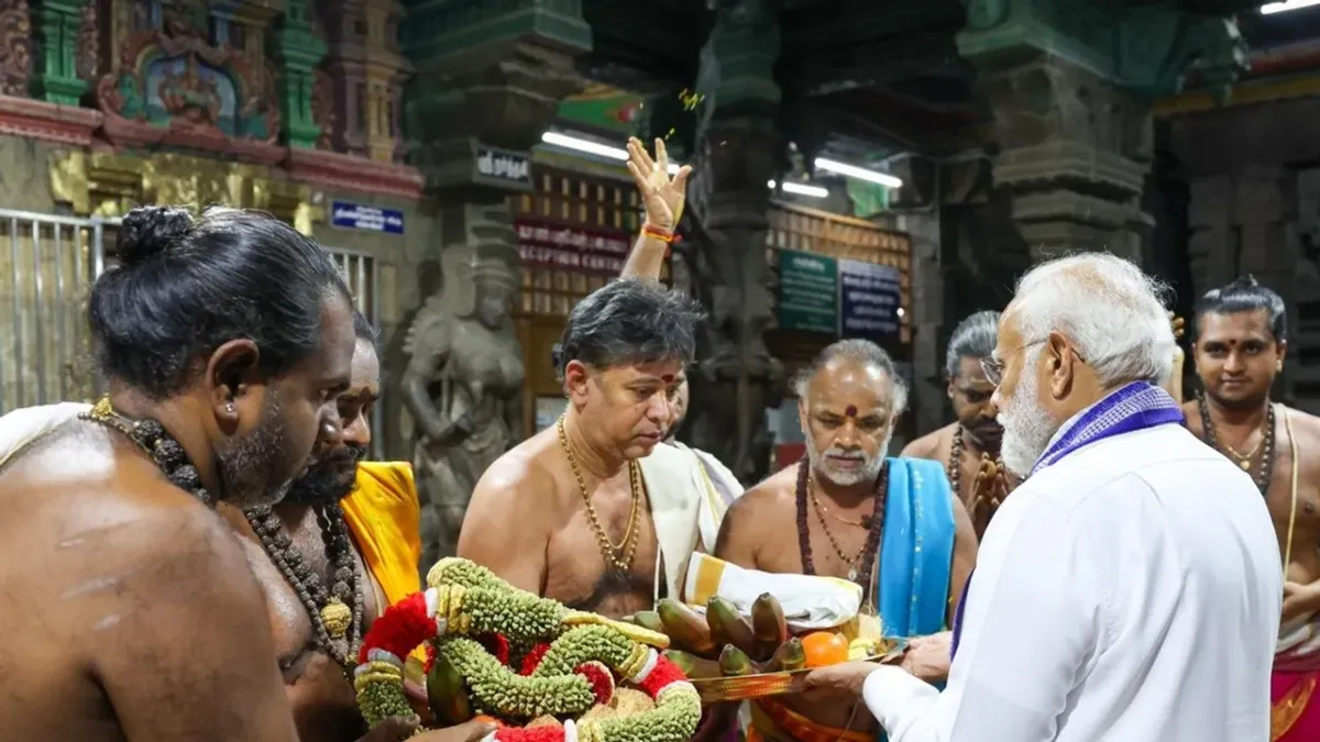 PM Modi's Tamil Nadu Tour Bolstering MSMEs, Offered Prayers at