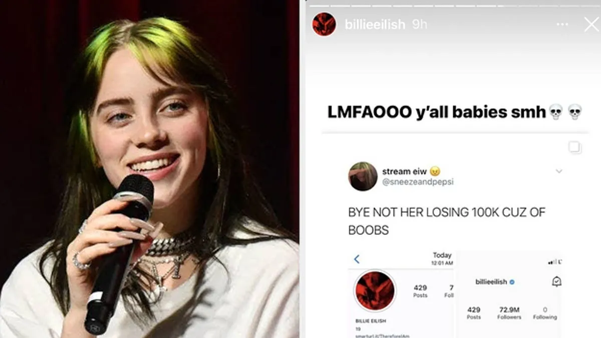 Billie Eilish Has Lost 100K Followers Since Coming Out