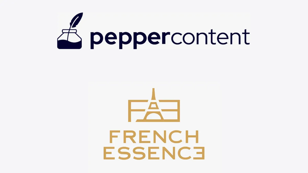 Pepper Content bags digital mandate for French Essence