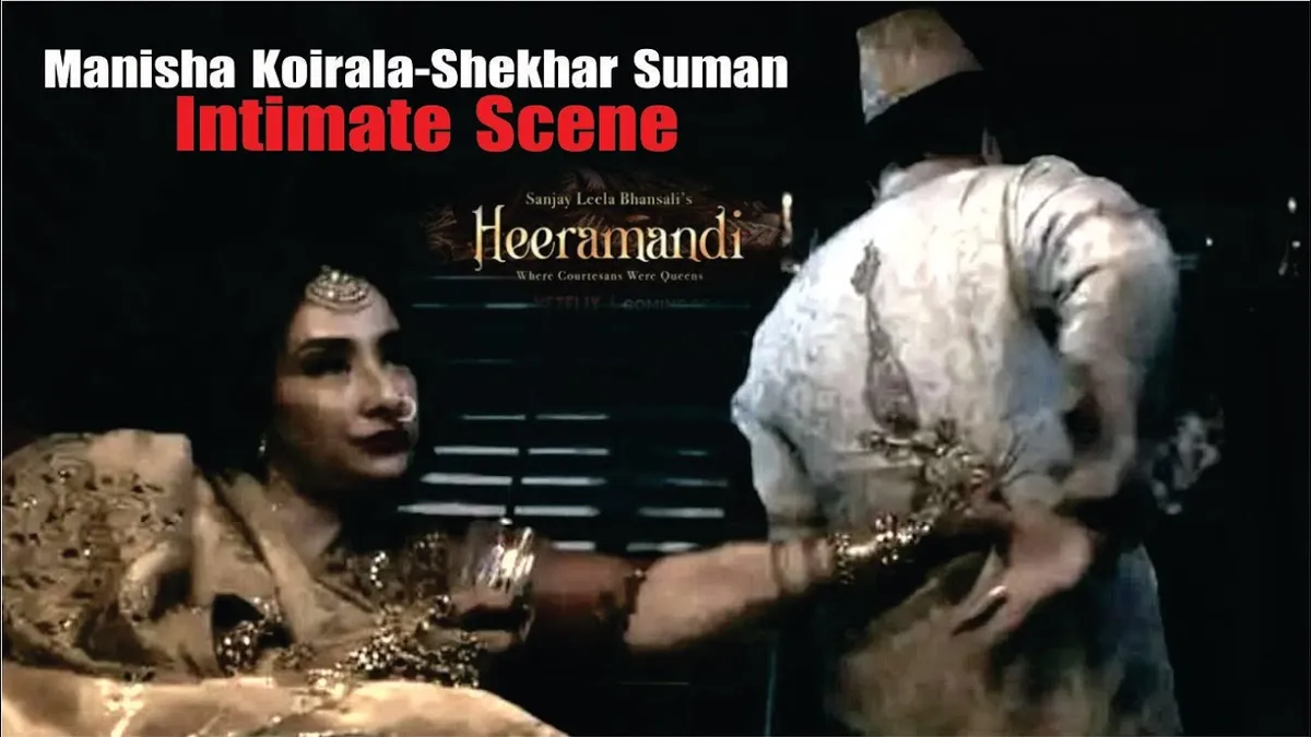 Manisha Koirala-Shekhar Suman Intimate Scene | Manisha Koirala On Her  Intimate Scene In Heeramandi