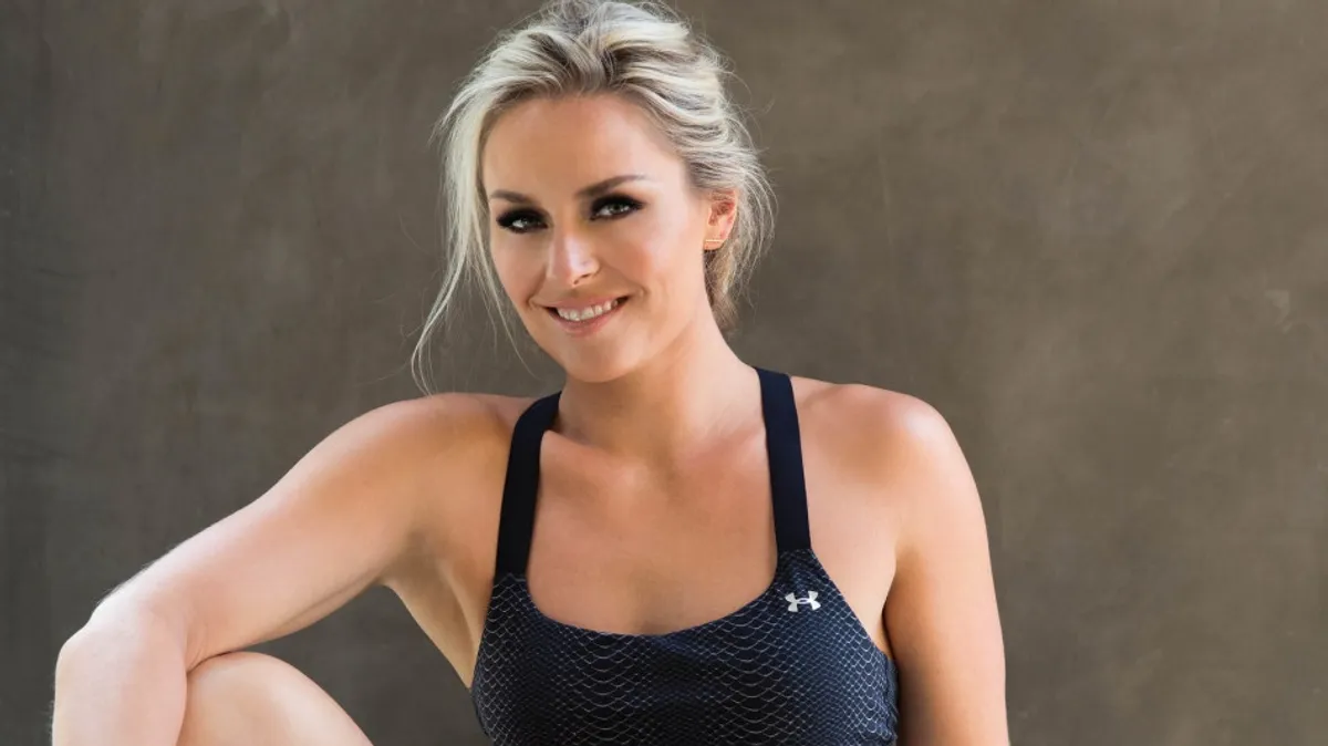Lindsey Vonn looks exhausted as she leaves the gym in a sweaty tee