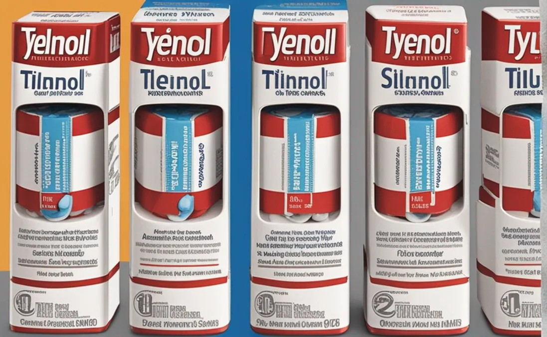 Extra Strength Tylenol Sinus Convenience Pack Daytime Relief, also