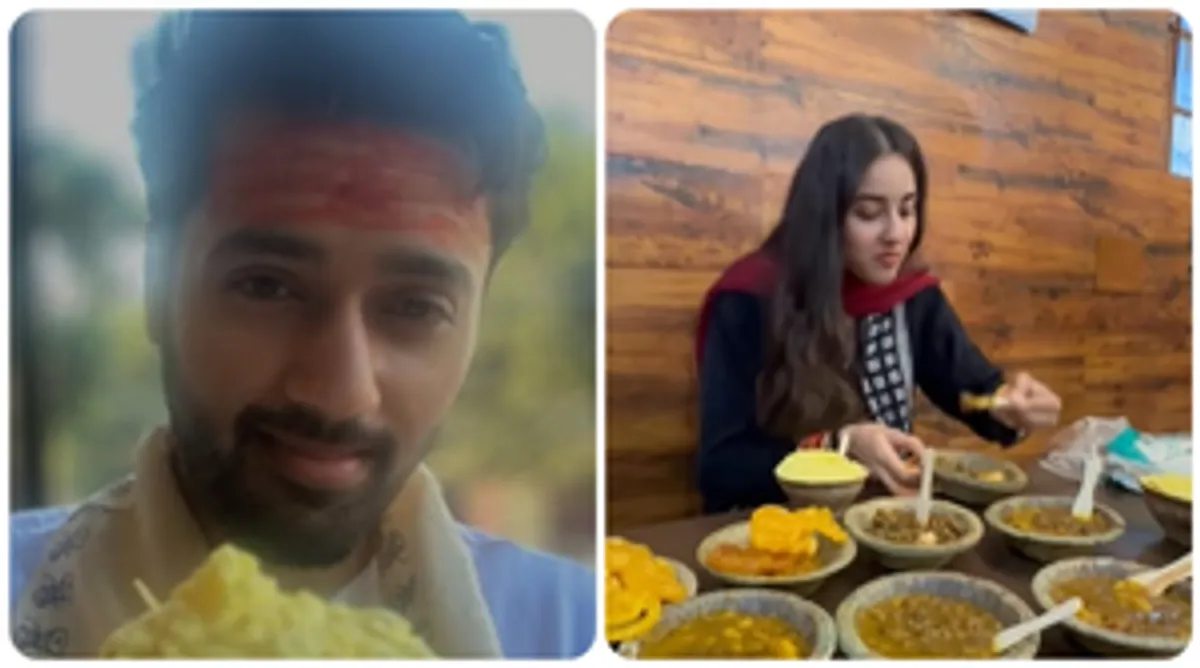 बनारसी रंग में रंगे नजर आए उत्कर्ष शर्मा, माथे पर लगाया भस्म तो 'मलइयो' का चखा स्वाद #INA