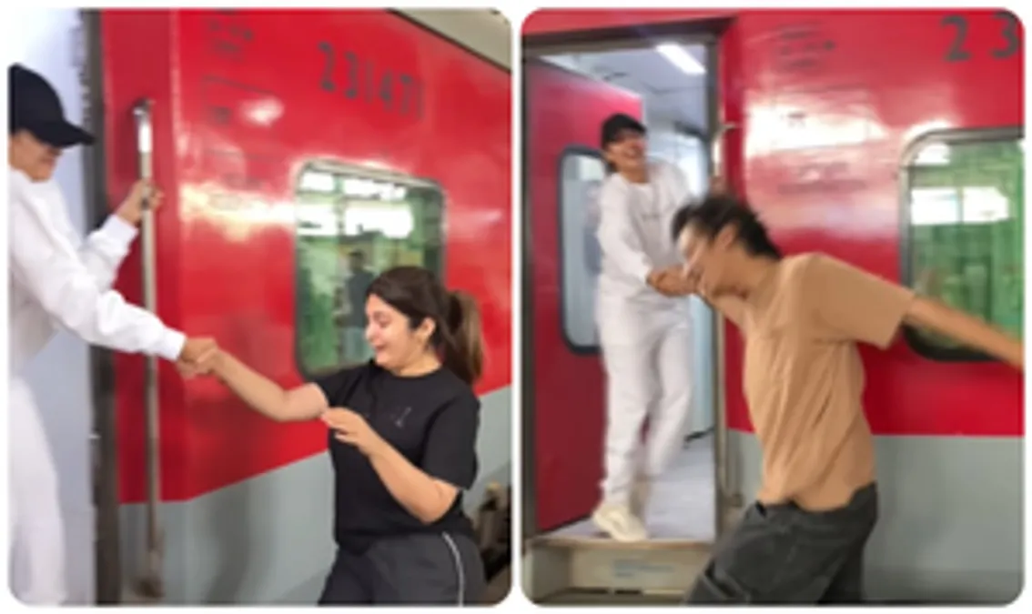 देश – 'डीडीएलजे' का 'राज' बन ट्रेन के दरवाजे पर खड़ी हुईं मलाइका, दिखी एक नहीं कई 'सिमरन' #INA