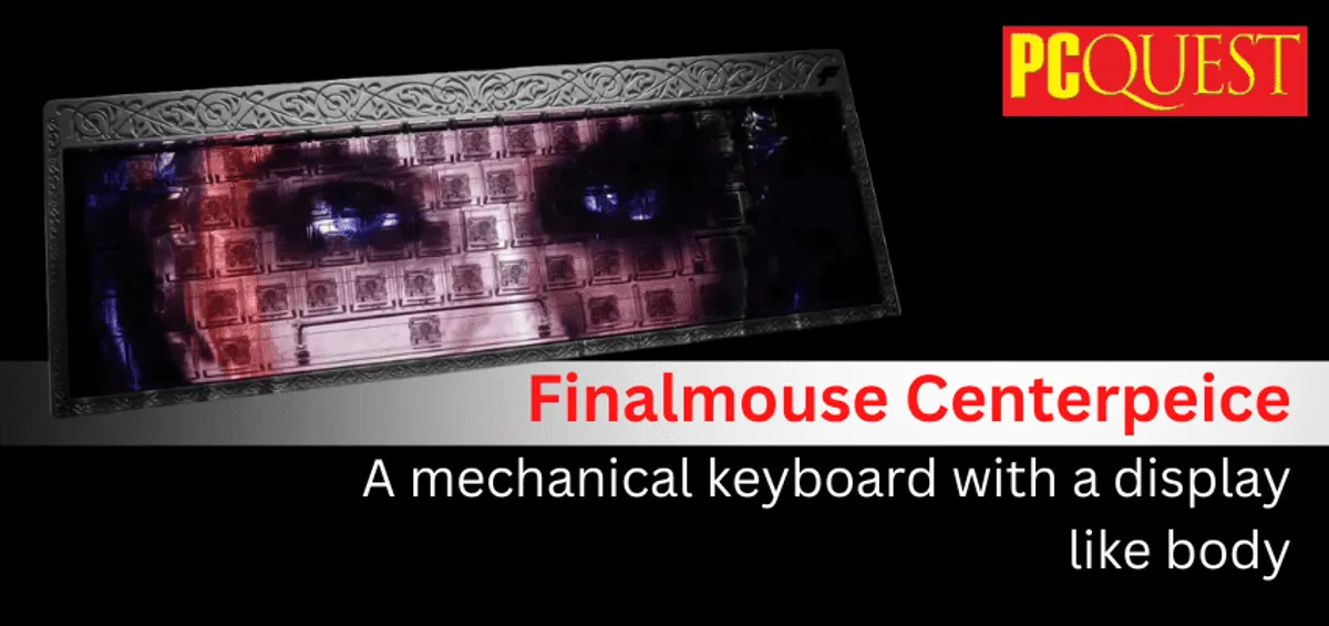 Finalmouse Centerpiece A mechanical keyboard with a displaylike body