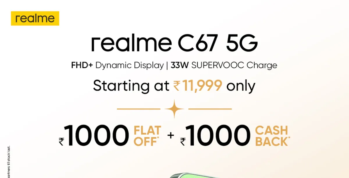 Realme C67 5G Oasis (RAM 6GB, 128GB) 6.72 50MP Dimensity 6100+ Global  Version