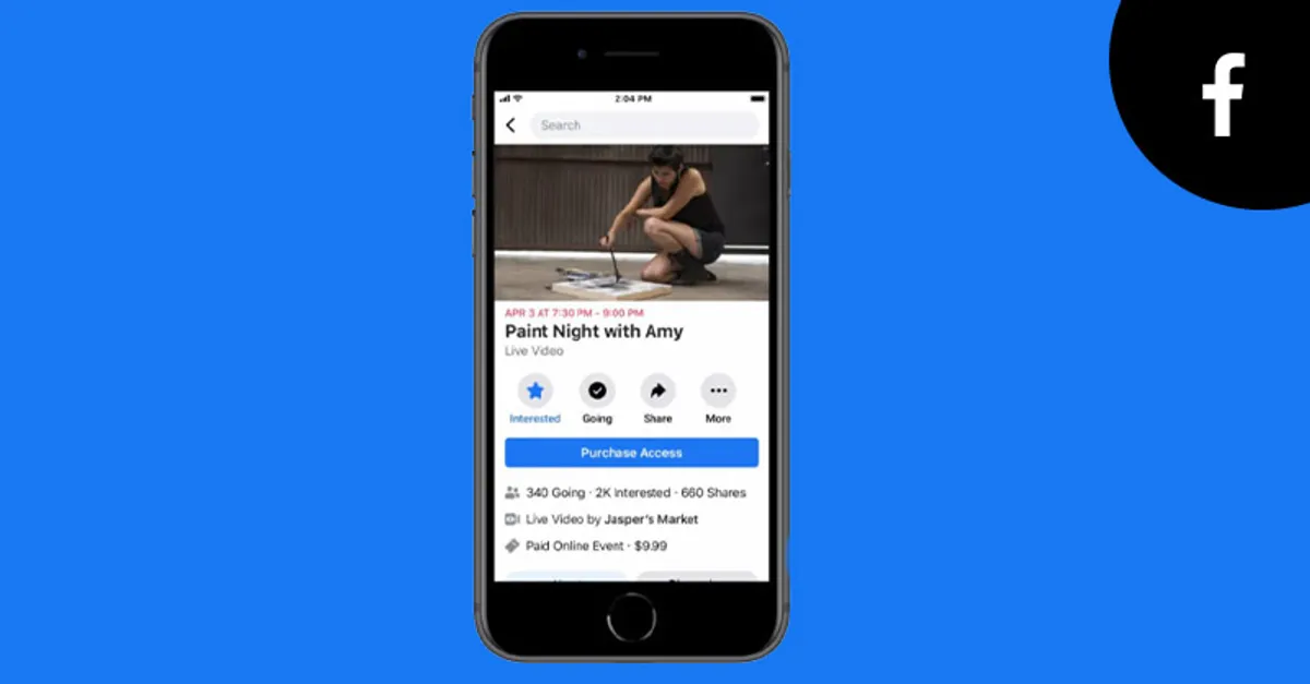 Facebook launches Paid Online Events