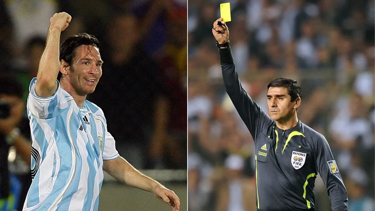 Lionel Messi escaped yellow card in exchange for jersey during 2007 Copa America reveals former referee