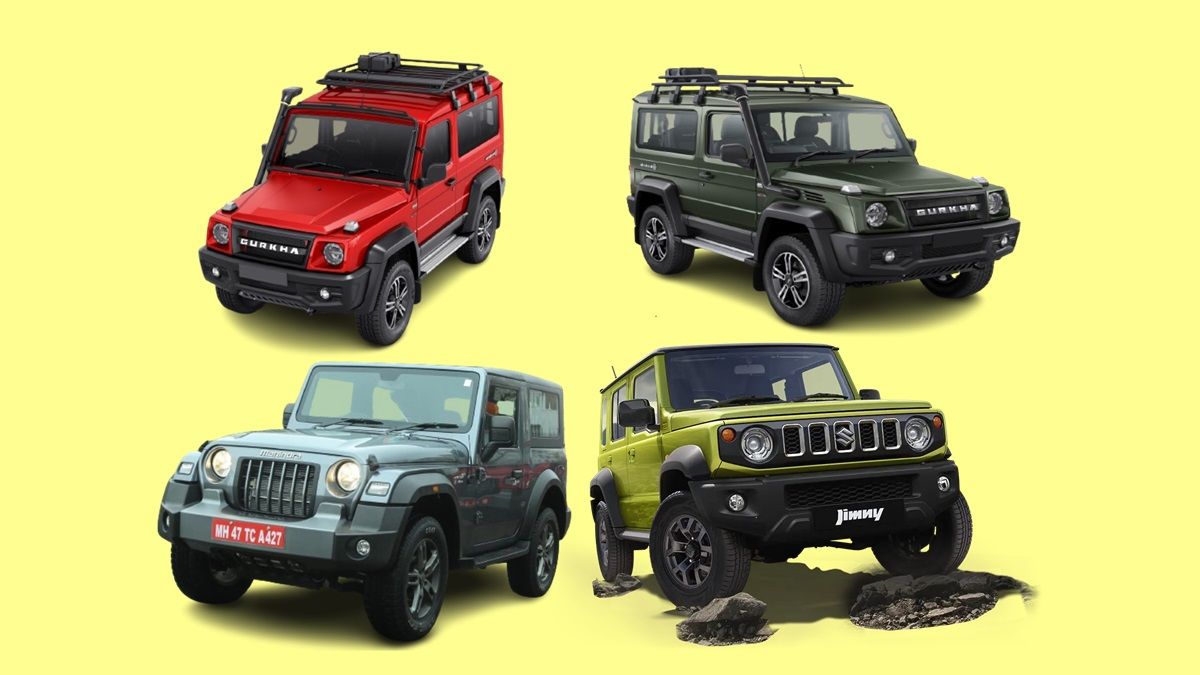 Force Gurkha 3 Door, Mahindra Thar or Maruti Jimny, which SUV is better?  Decide after looking at price, engine, features
