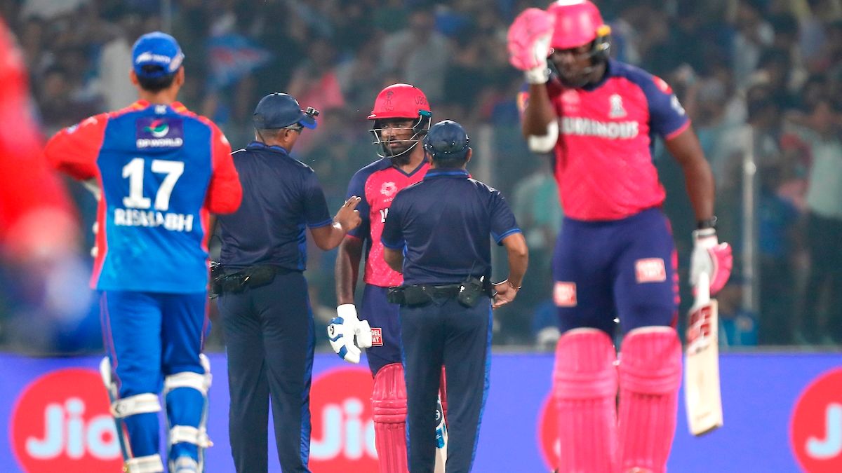 Sanju Samson’s Controversial Dismissal Sparks Debate: Rajasthan vs Delhi Capitals