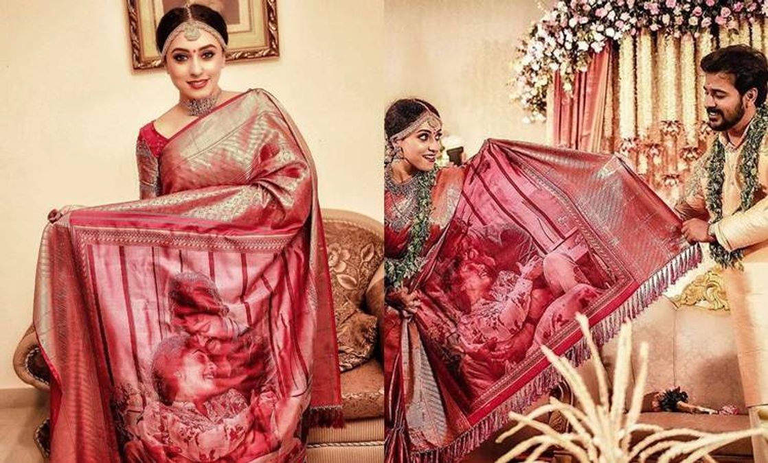 Pearle Maaney - A special saree for our Special day. . .... | Facebook