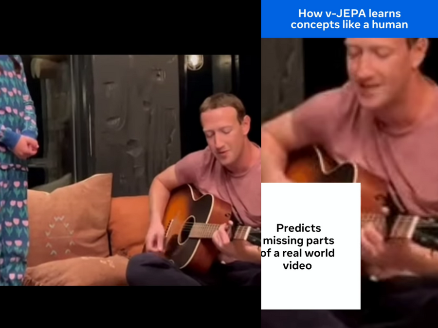 Mark Zuckerberg shares video of him playing guitar, AI predicts clip's missing parts'