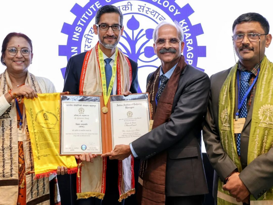 Google CEO Sundar Pichai receives honorary doctorate from IIT-Kharagpur