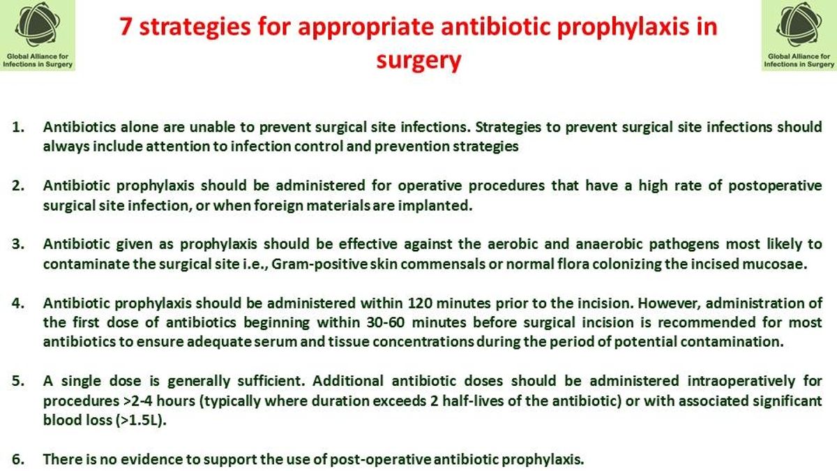 New Guidelines for Antibiotic Prophylaxis in Traumatic Lesions