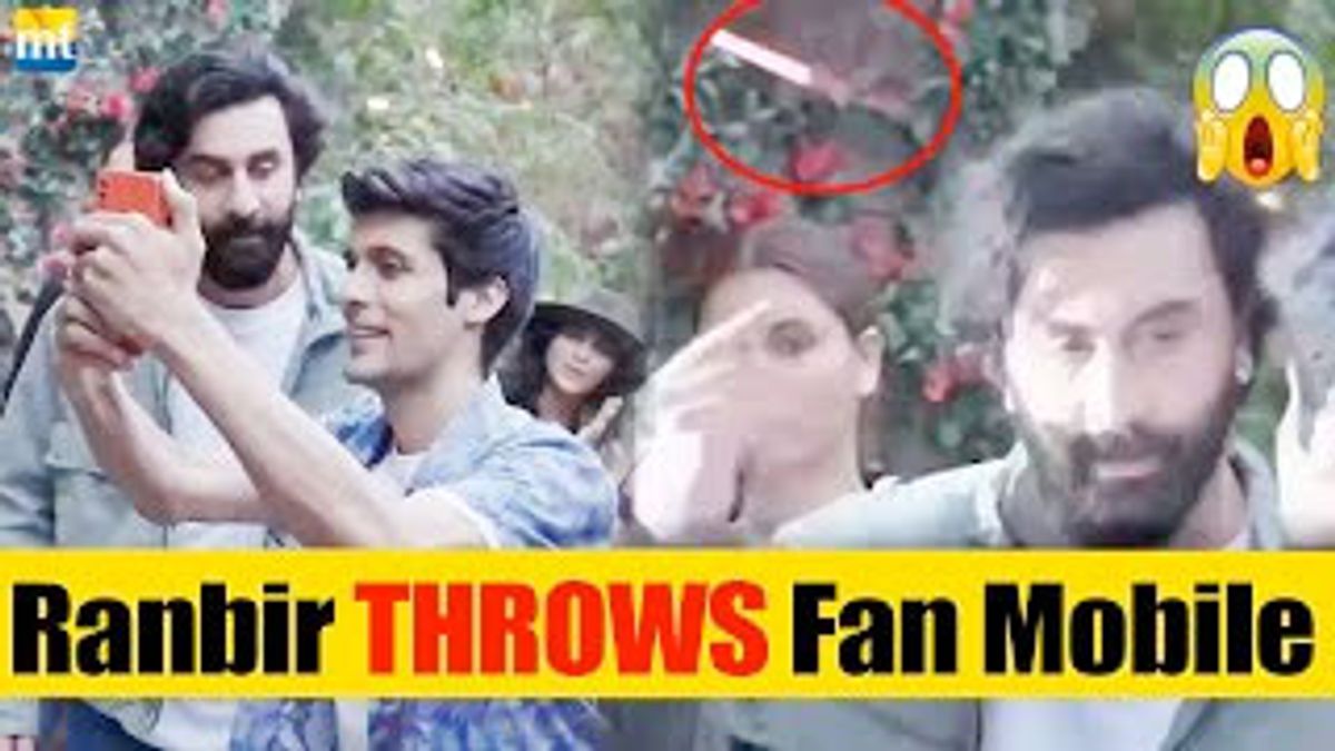 Shocking 😱 Ranbir Kapoor Throws Fans Phone For Annoying Him For A Selfie