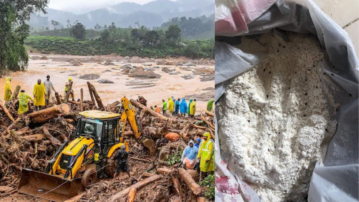 Allegations of worm-infested food kits for landslide survivors spark violent protest in Wayanad