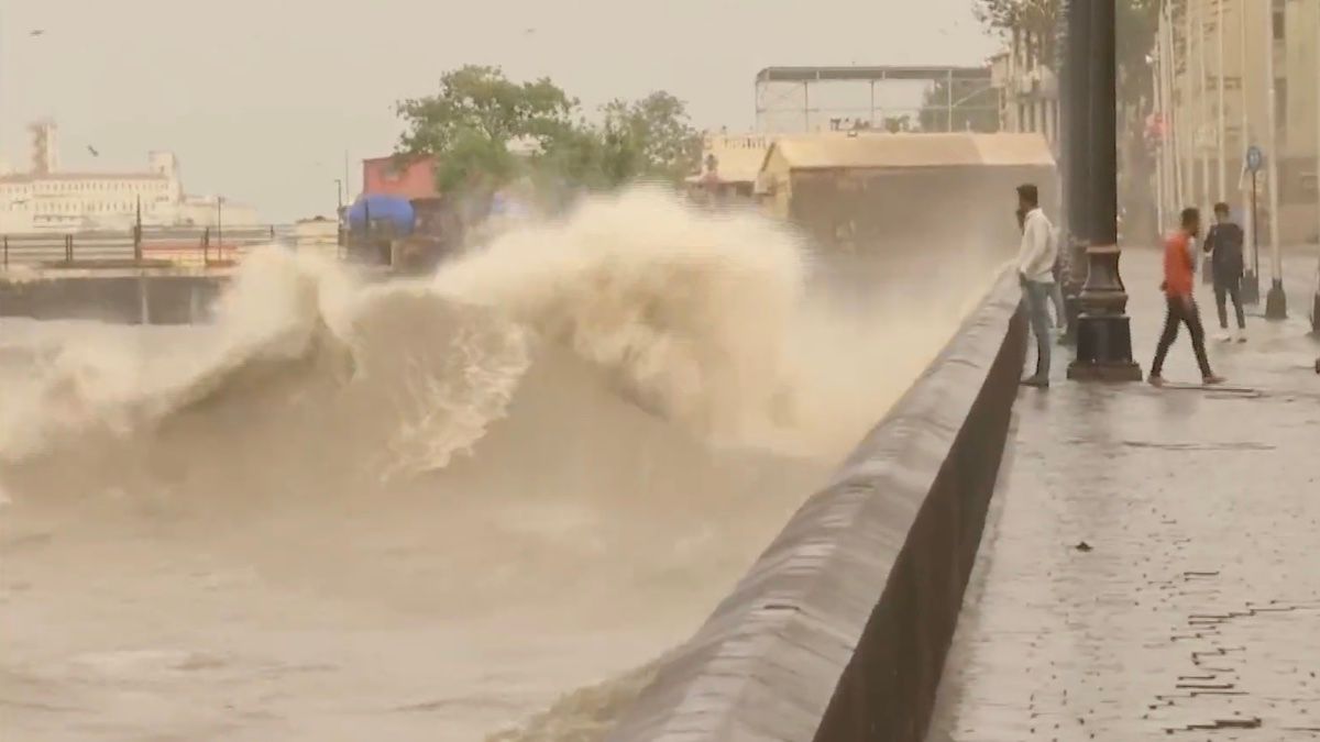 Cyclone Biparjoy: High Tidal Waves In Mumbai