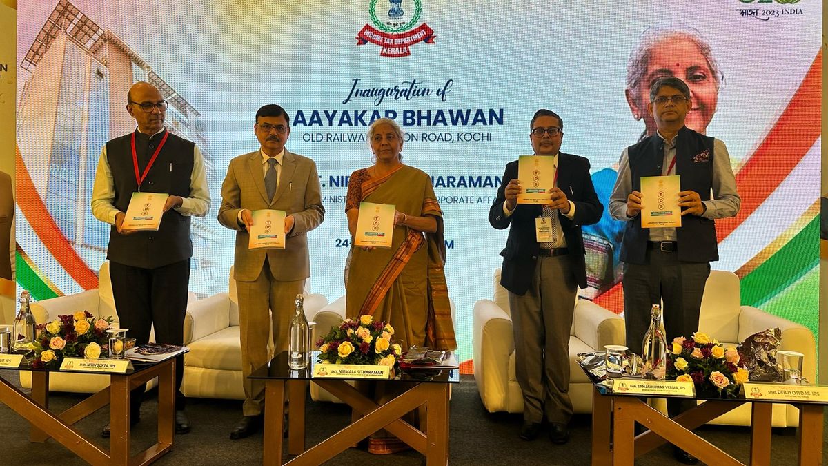 FM Sitharaman inaugurates newly constructed Aayakar Bhawan of