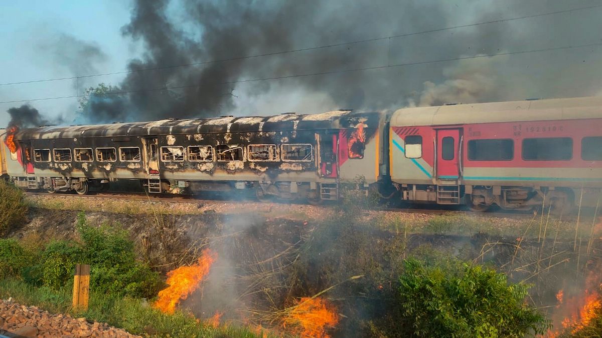 Agra train fire How a gateman detected smoke and averted a big tragedy