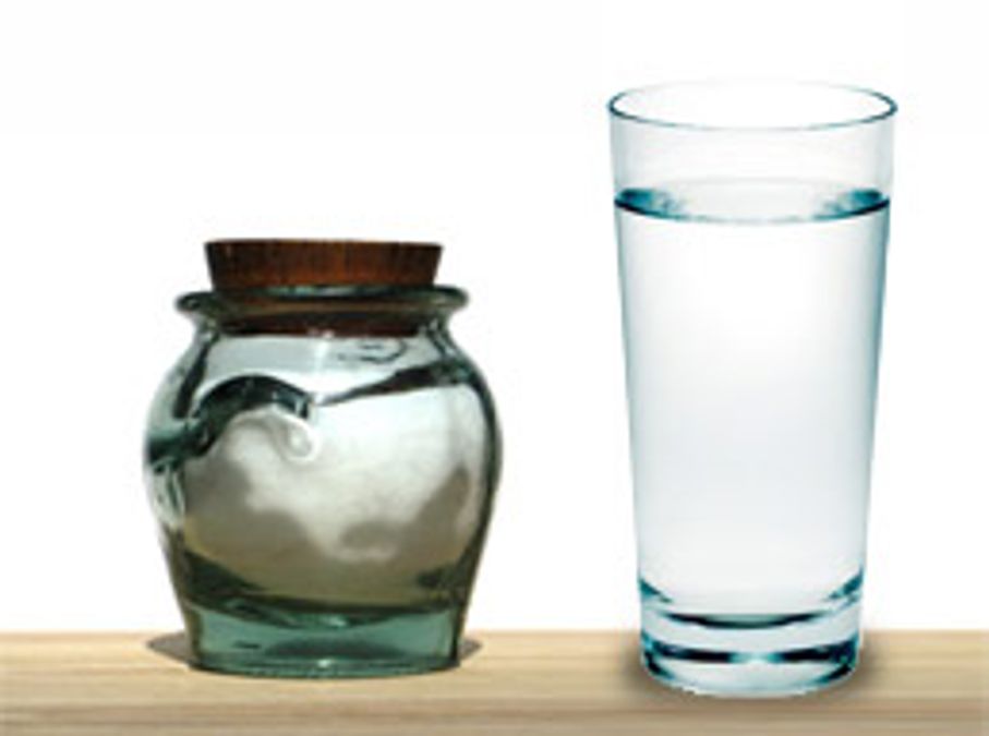 What happens when you add salt to the water?