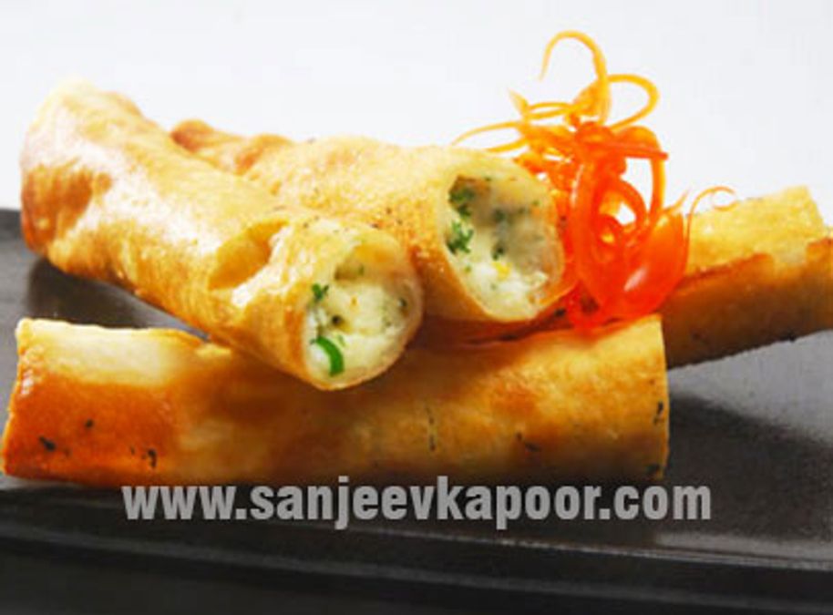 Paneer and Cheese Cigars