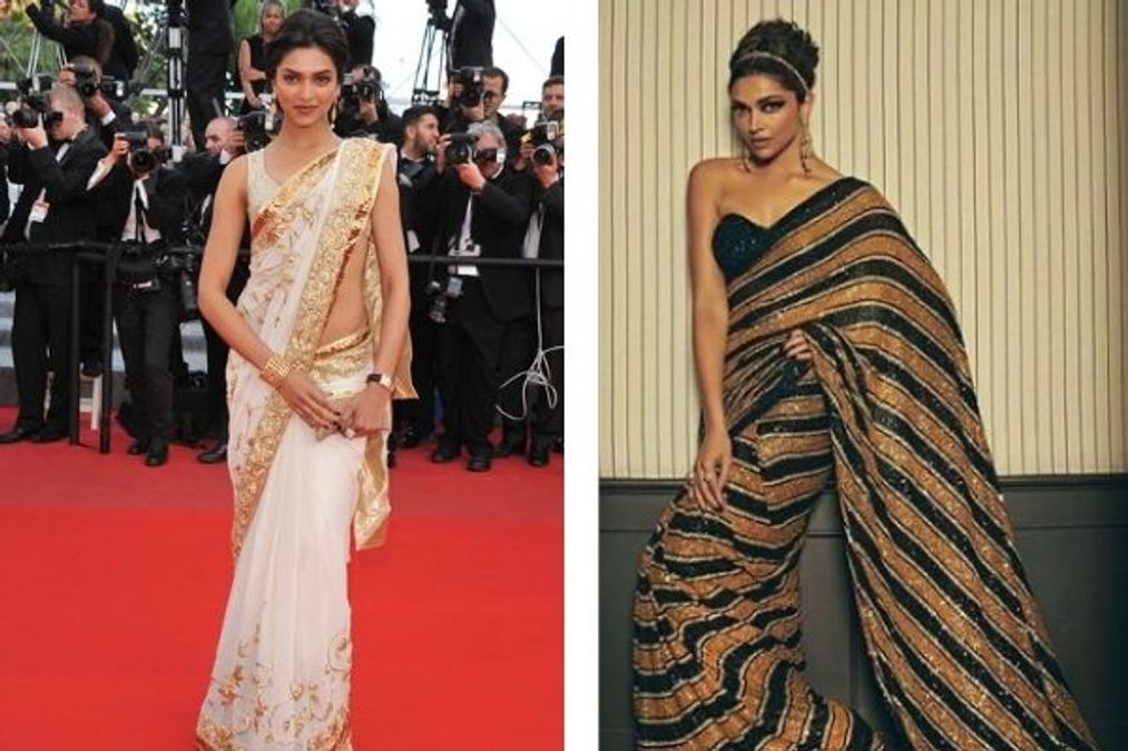 Bollywood Divas who donned the graceful saree at the Cannes over the years