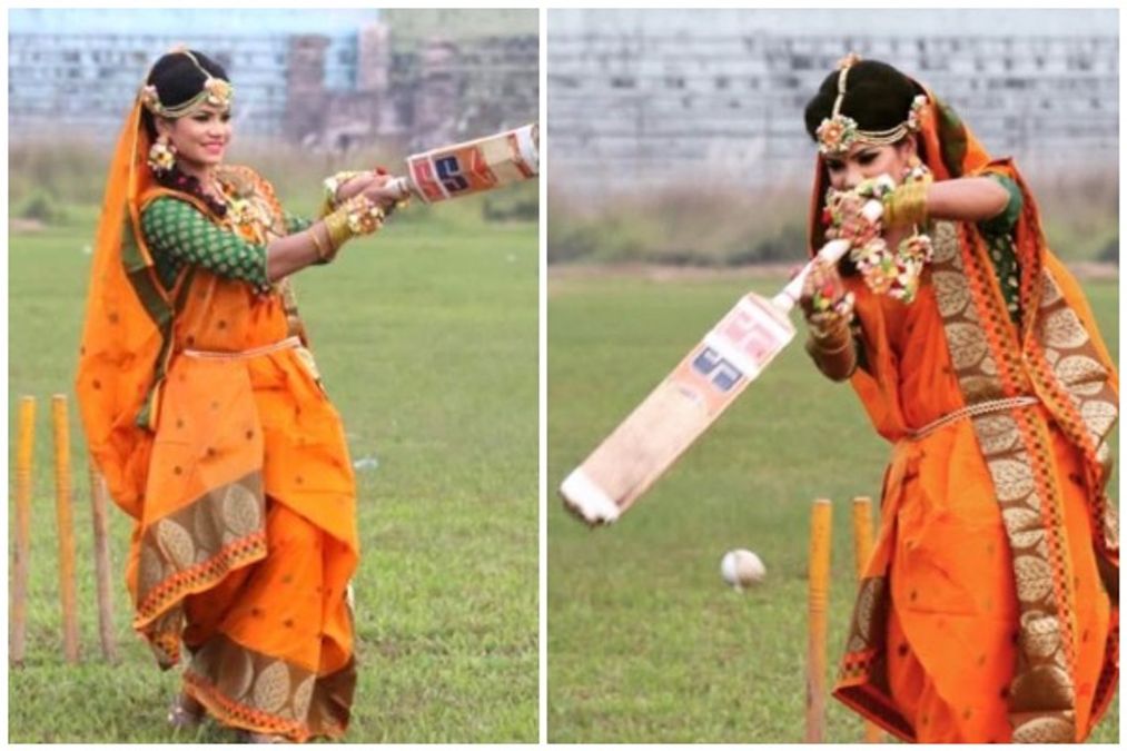 Cricket Themed Wedding Photoshoot Of Bangladeshi Cricketer Sanjida Islam Goes Viral