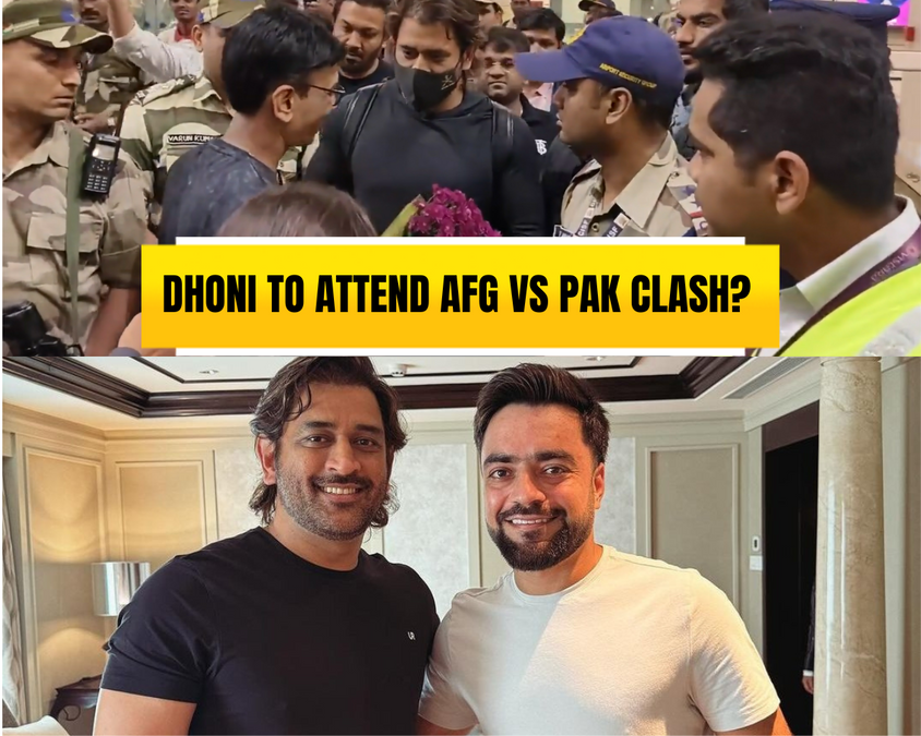 MS Dhoni Lands In Chennai, Meets Rashid Khan Ahead Of Afghanistan's