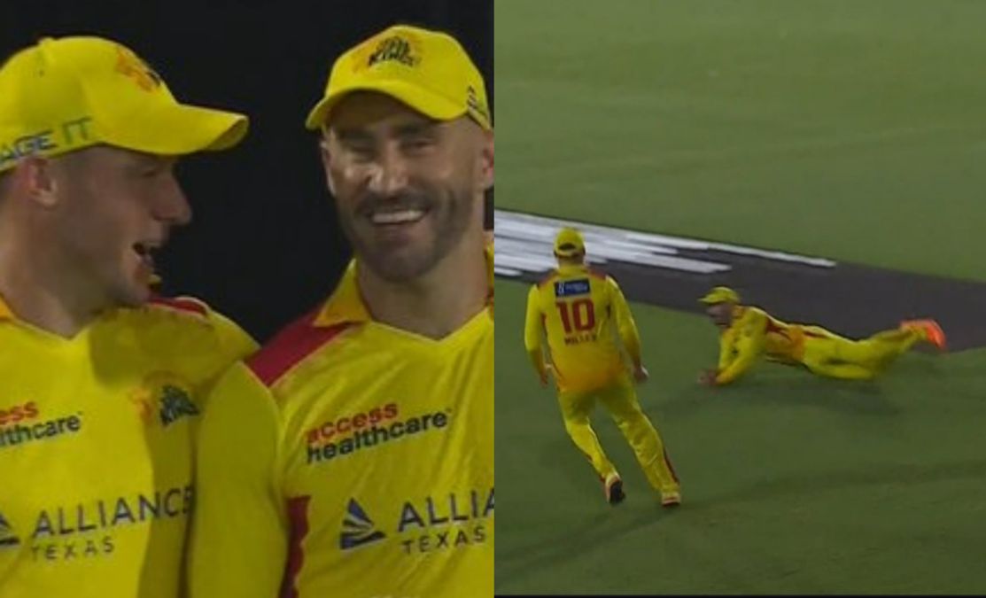 Watch Faf du Plessis takes an outrageous catch against MI NY in MLC 2023