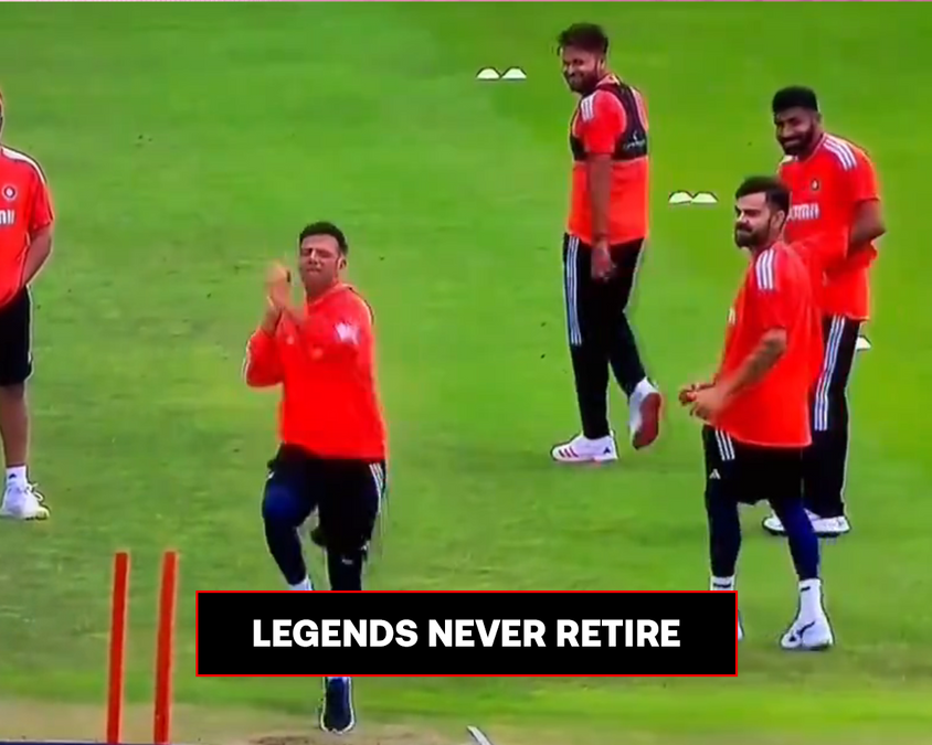 WATCH: India's Head Coach, Rahul Dravid, Shows Off His Fast Bowling ...