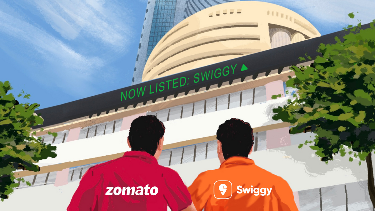 Zomato sends warm wishes for Swiggy's stock market listing
